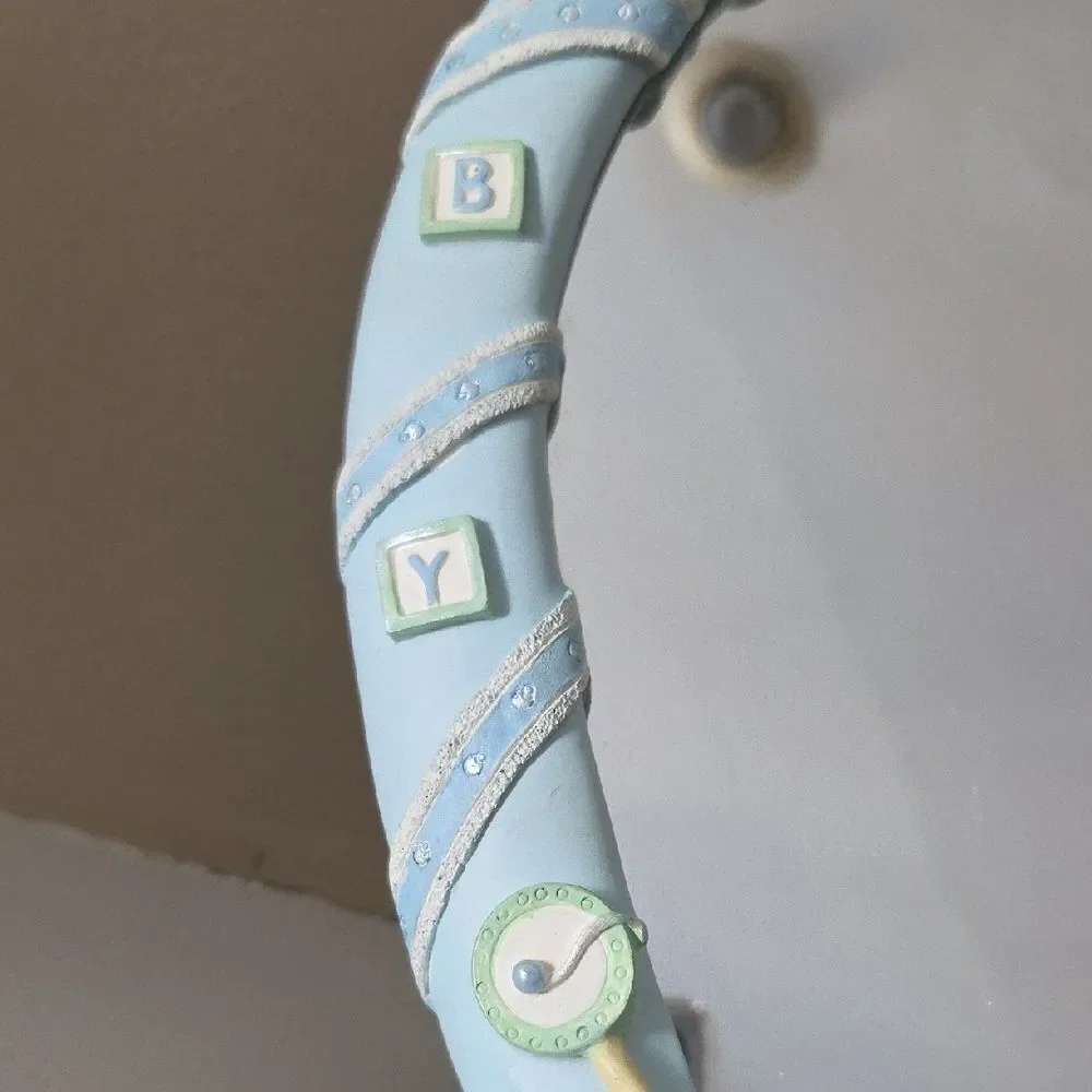 Blue Heart-Shaped Baby Mirror